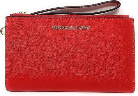 dk sangria michael kors wallet|Michael Kors Jet Set Travel Double Zip Saffiano Leather Wristlet .